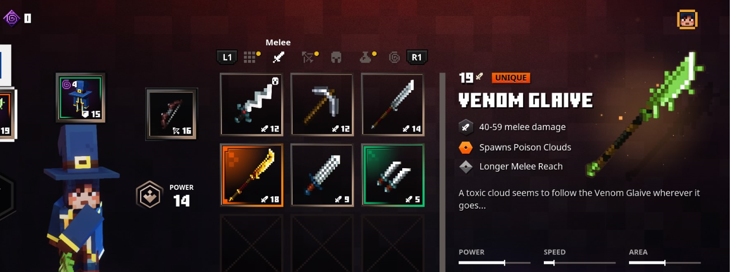 Minecraft Dungeons Unique Weapons | How to find Venom Glaive